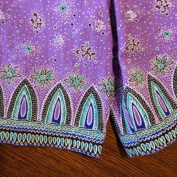 Vintage Printed Shorts & T-Shirt Two Piece Matching Set M - Picture 13 of 13